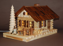 Laden Sie das Bild in den Galerie-Viewer, Räucher- Lichterhaus "Blockhütte"