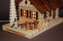 Laden Sie das Bild in den Galerie-Viewer, Räucher- Lichterhaus "Blockhütte"