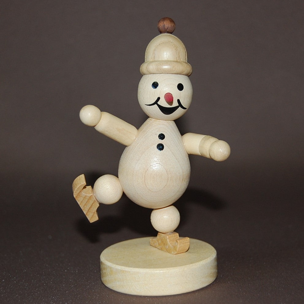 Wagner Schneemann Junior Eisläufer auf einem Bein