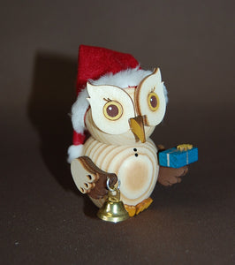 Mini-Eule Weihnachtsmann