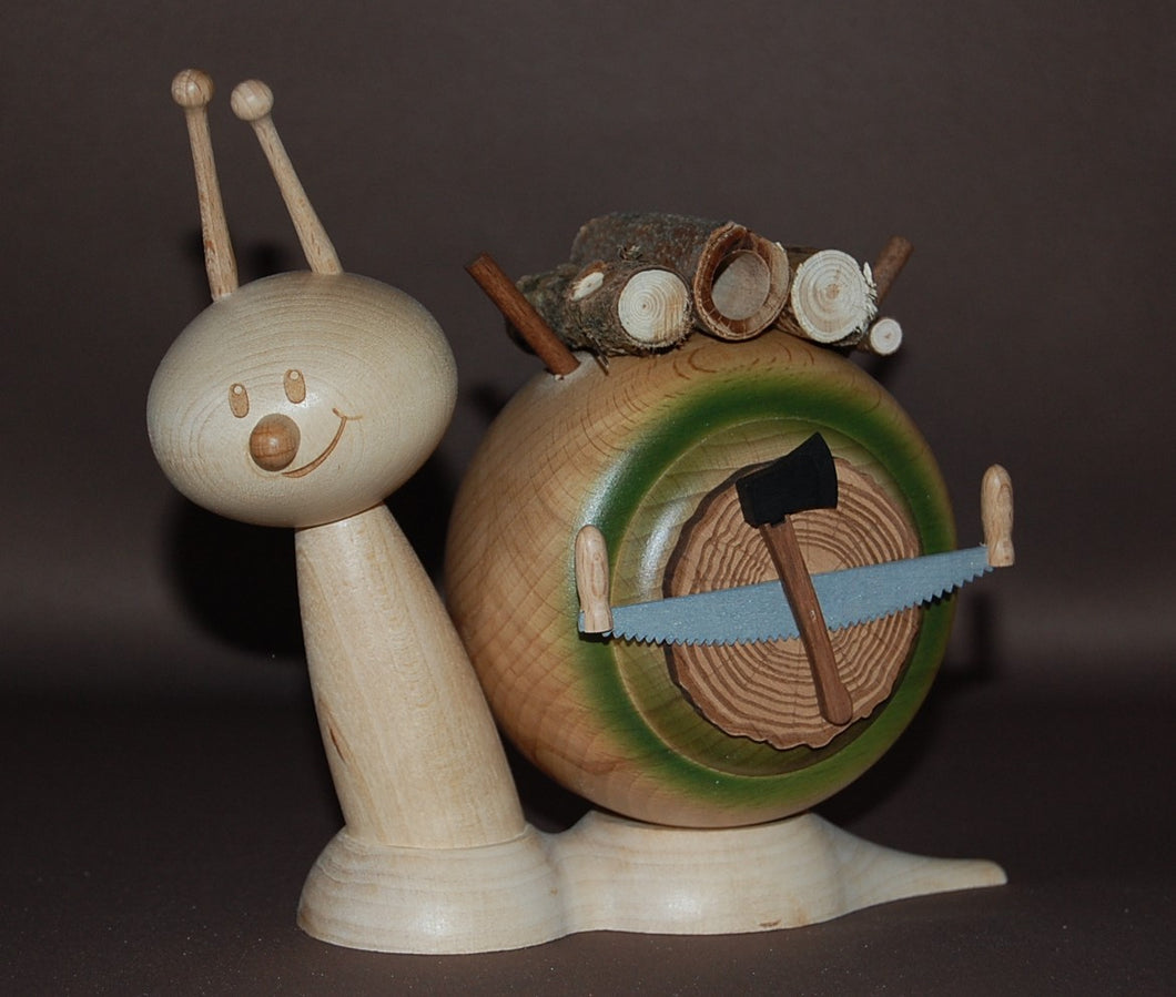 Räuchermännchen Holzschnecke