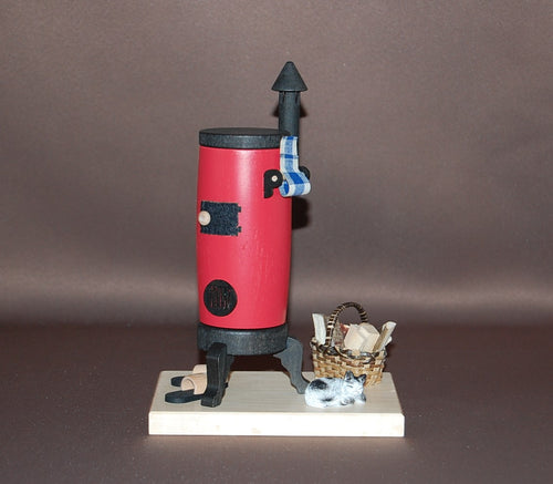 Räucherofen mit Katze