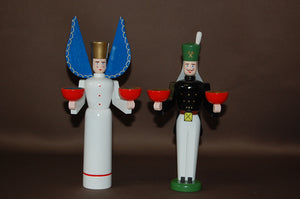 Engel und Bergmann mit weißer Schürze