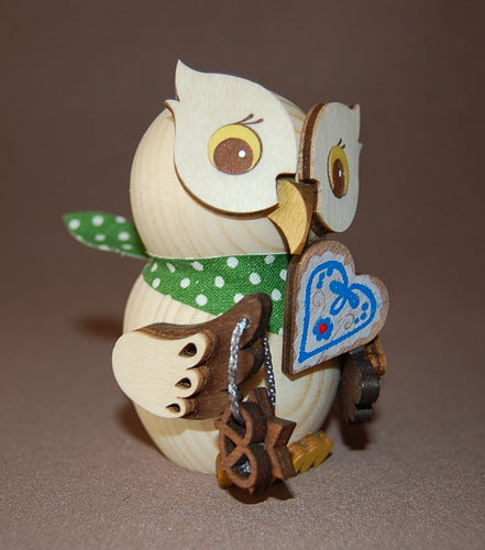 Mini-Eule Lebkuchenherz