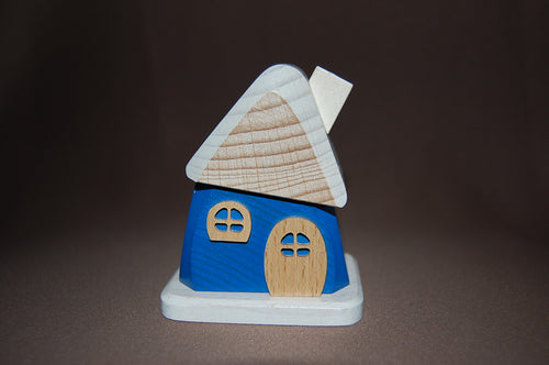 Räucherhaus Klein blau